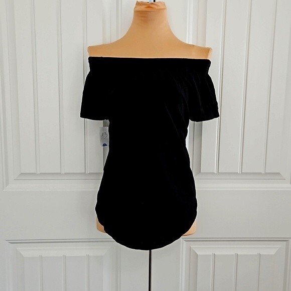 LOFT M blouse nwt off shoulder or round neck - Picture 2 of 4